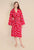 Women's Hooded Robe - Pink Diamond