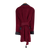 Belgravia Luxury Cotton Short Velvet Smoking Jacket in Burgundy Back View Smoking Jacket | Bown of London