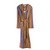 Women's Hooded Striped Robe - Savernake Front Product View Of Bathrobe
