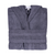 Women's Heavyweight Hooded Nua Cotton Bathrobe - Dark Grey Folded