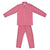 Ladies Pajamas Brushed Cotton Red - Russo Front View