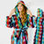 Women's Hooded Bathrobe - Twilight Hood Up