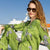 Ladies Pajamas - Zumra Zebra Vegan Silk Cupro Long Pajama Set Main Image