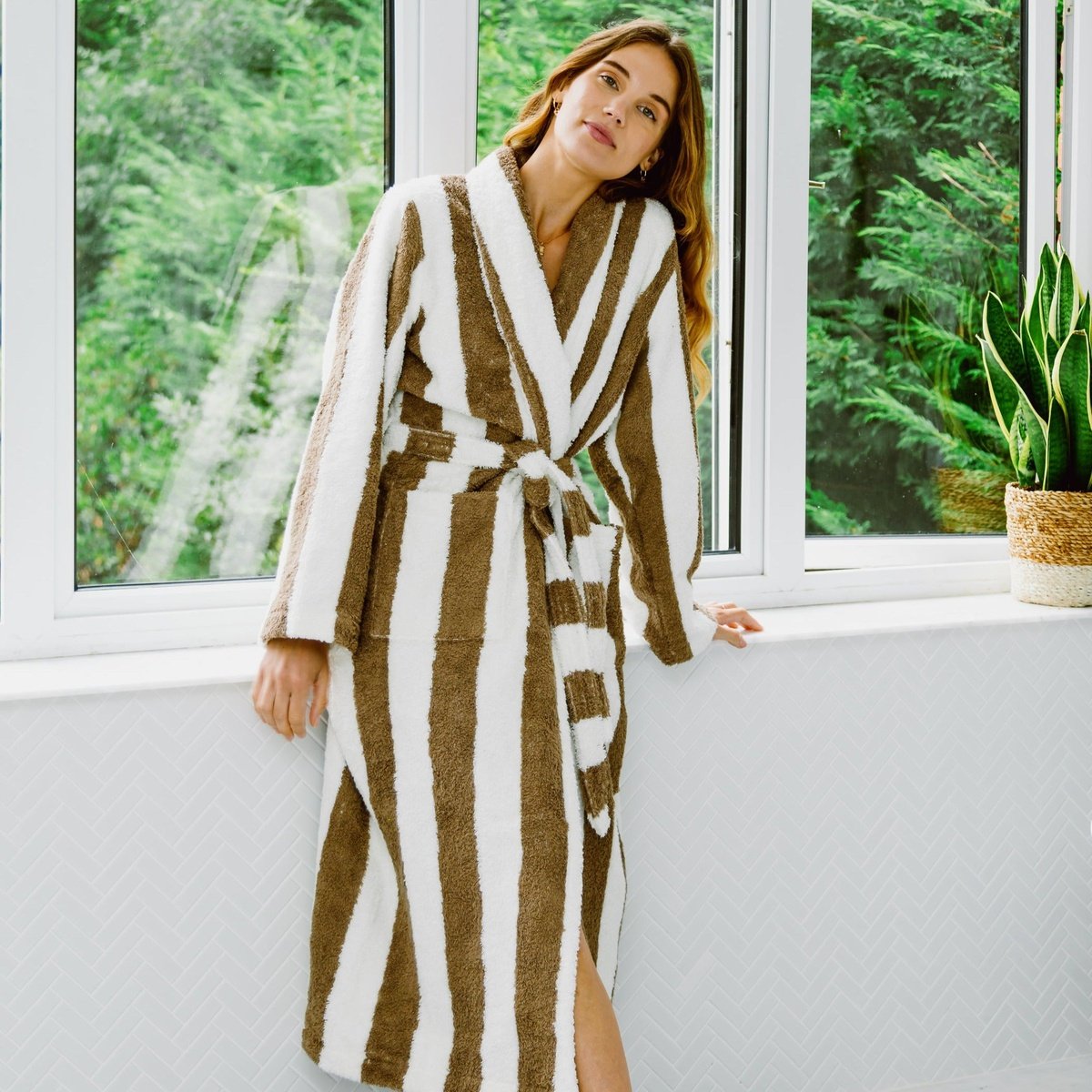 Women's Extra Long Bathrobe - Chicago